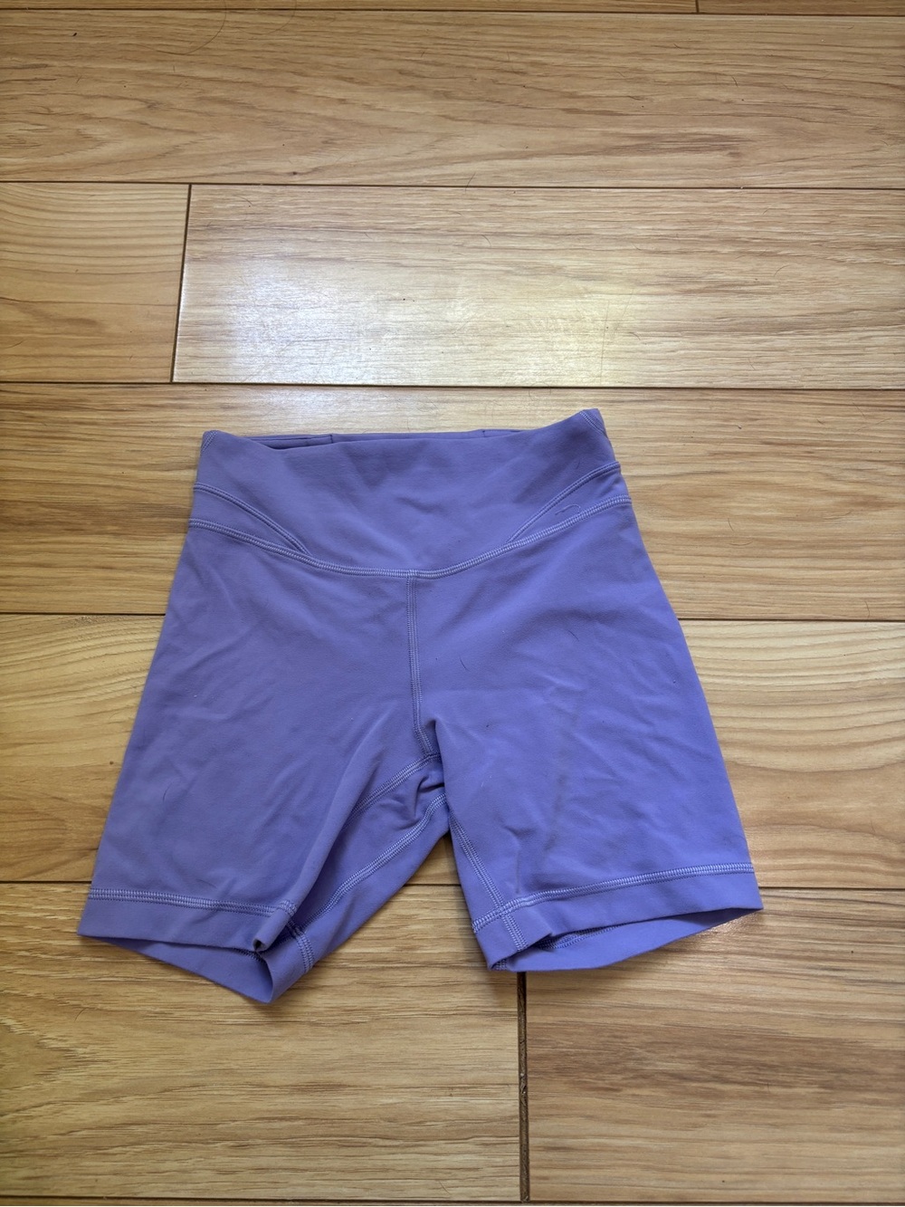 lululemon Lavender High-Waist Shorts